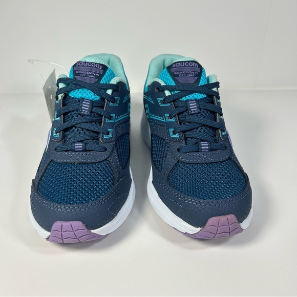 NEW Saucony Cohesion 14 Big Kids Lace Up Indoor Gym Sneakers Shoes; Youth Sz 1.5 - Picture 9 of 15